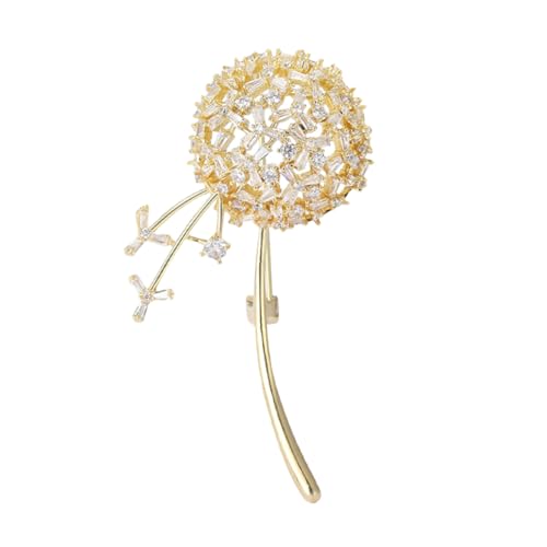 Beaupretty Löwenzahnbrosche Zirkonia Eleganter Schmuck für Damen Pullover Clip Pullover Schals Kleider Zeitloses Design Verleiht Ihrem von Beaupretty