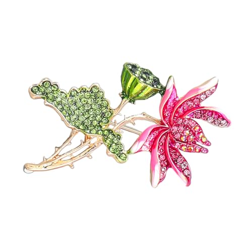 Beaupretty Lotus Brosche für Damen Anstecknadel im Einzigartigen Accessoire für Kleidung Schals Festlichkeiten Langlebig Farbbeständig von Beaupretty
