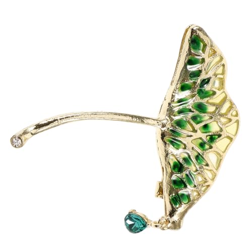 Beaupretty Lotusblatt Brosche Damen Anstecknadel Modisch Einzigartiges Design Hochwertige Verarbeitung Für Anzug Kleid Tuch Schmuck Geschenkidee Für Alltag und Festliche Anlässe von Beaupretty