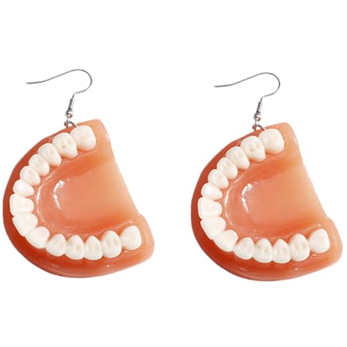 Beaupretty Lustige Kreative Zähne Ohrringe Damen Drop Schmuck Halloween Kostüm Accessoire von Beaupretty
