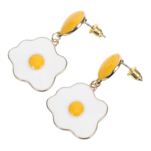 Beaupretty Lustige Spiegelei Ohrstecker Poached Egg Design Leichte Ohrringe Damen Schmuck für Mädchen und Frauen Komfortabel und Kreativ Beaupretty Lustige Spiegelei Ohrstecker Poached Egg Design Leichte Ohrringe Damen Schmuck für Mädchen und Frauen Komfortabel und Kreativ von Beaupretty