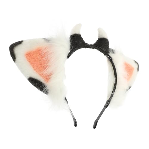 Beaupretty Mädchen Kuh Ohr Haarband Aus Plüsch Entzückendes Flurry Stirnband Weibliches Kopfdekor Für Partys Geburtstage Hochzeiten Und Täglichen Gebrauch von Beaupretty