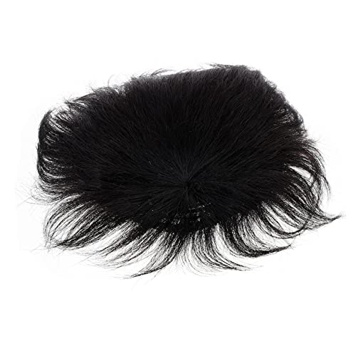 Beaupretty Männer Haarteil aus Echtem Haar Clip Haarverlängerung für Stellen Natürliche Schwarze Farbe Einfach zu Verwenden Langlebig und Bequem von Beaupretty