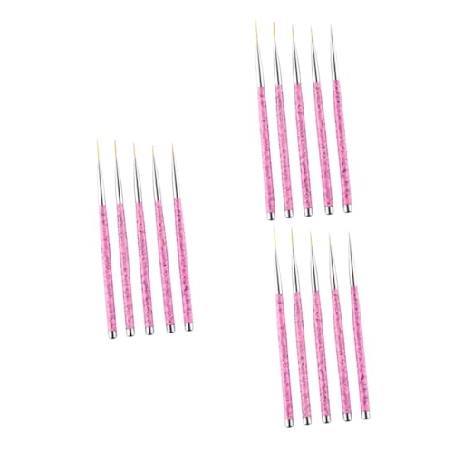 Beaupretty 15 Stk Nailart-liner-zeichnungspinsel Gelpinsel Nagel Punktierung Malerei Zeichenstift Maniküre-malstift Maniküre-art-liner-pinsel Nailart-line-stift Malpinsel Modellieren Eyeliner von Beaupretty