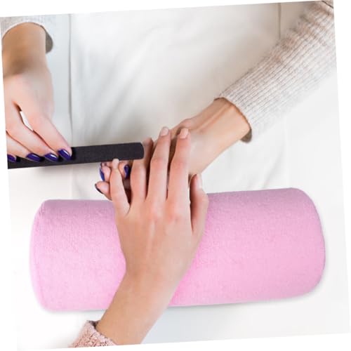 Beaupretty Maniküre Handkissen Nagel Armlehne Kissen mit Abnehmbarem Waschbarem Handtuchbezug Bequemes Manicure Care Pad für Nagelstudio und Heimgebrauch Tragbar Stabile Handstütze Rosa von Beaupretty