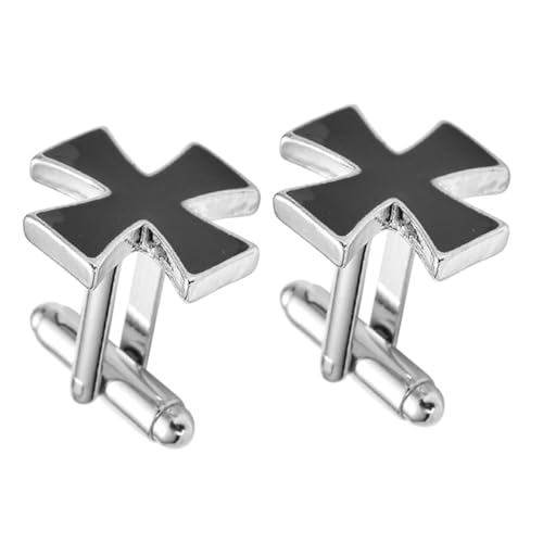 Beaupretty Manschettenknöpfe Herren Kreuzform Legierter Schmuck mit Feinem Dekorative Anzug Accessoires für Hemd und Smoking Stilvolles für Männer zu Festlichen Anlässen von Beaupretty