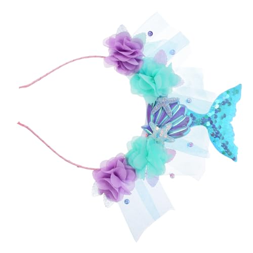 Beaupretty Meerjungfrau Haarreif mit Pailletten Leichtes Rutschfestes Stirnband für Mädchen Geeignet für Strandhochzeiten Partys und Festliche Anlässe Charmantes Meerjungfrauen Design von Beaupretty