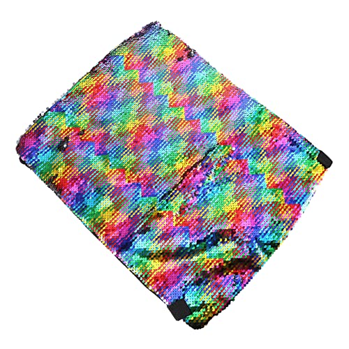 Beaupretty Meerjungfrau Pailletten Rucksack Kordelzug Sportbeutel Damen Teenager Leicht Wendbar Vielseitig für Schule Reisen Outdoor Dance Gym von Beaupretty