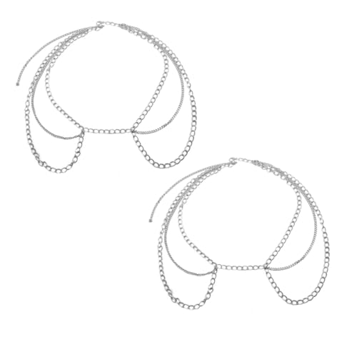 Beaupretty Mehrlagige Taillenkette aus Silberfarbenem Metall Modische Körperkette für Damen Elegantes Accessoire für Kleider Partys und Sommer Outfits Vielseitig und Stylisch von Beaupretty