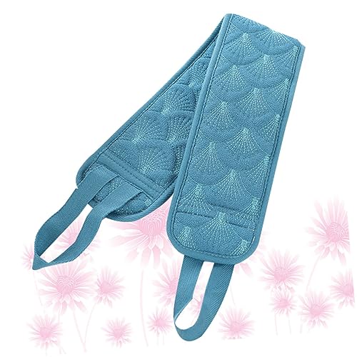 Beaupretty Mermaid Tail Badetuch mit Rücken peelingfunktion Langes Blaues Duschhandtuch mit Griffen Hautfreundlich Langlebig für Gründliche Körperreinigung und Sanftes Callus peeling von Beaupretty