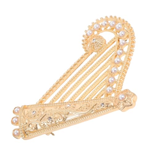 Beaupretty Metallbrosche Harfen Design Ansteckpin für Anzug und Hut Damen Schmuck Mode Accessoire Legierung Langlebig Sicher Modisch Elegant für Kleidung Schal Tasche von Beaupretty