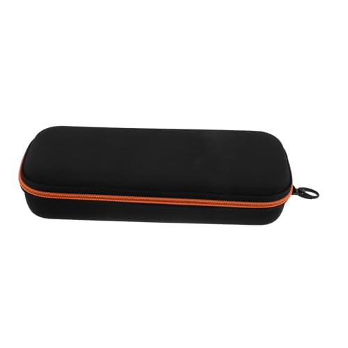 Beaupretty Mikrofon Tragetasche Dual Kabellos Atmungsaktives Musik Equipment Aufbewahrungstasche für Zwei Mikrofone Reise Organizer Orange Innenfutter von Beaupretty