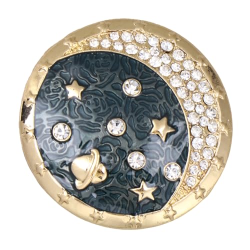 Beaupretty Milchstraßen Mond Brosche Anstecknadel aus Legierung für Damen Schmuck Accessoire Elegant Party Hochzeit Kleidung Dekoration von Beaupretty