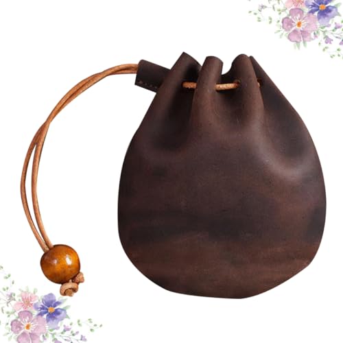 Beaupretty Mini-Aufbewahrungstasche Retro Geldbeutel Vintage Tasche Kleines Münzfach Mit Reißverschluss Kleingeldbörse Für Münzen Vintage-Tasche Vintage Geldbörse Kleine Tasche Kaffee von Beaupretty