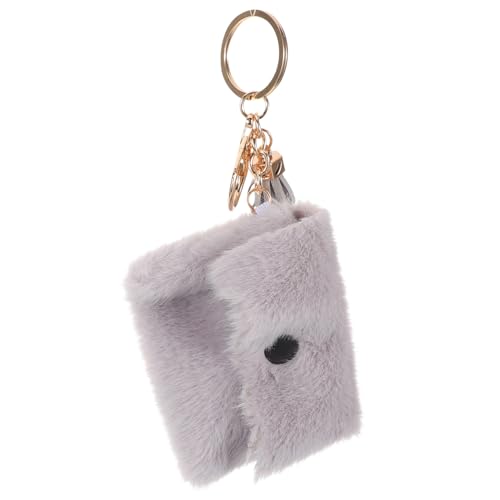 Beaupretty Mini Geldbörse Schlüsselring Plüsch Münzbeutel Charm Kleiner Geldbeutel für Damen und Herren Niedlicher Schlüsselanhänger mit Praktischem Design Kompakt und Langlebig von Beaupretty