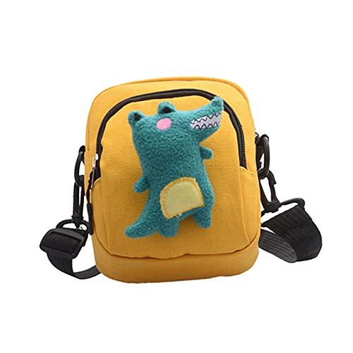 Beaupretty Mini Umhängetasche Damen Canvas Schultertasche mit Dinosaurier Leichte Crossbody Bag für Alltag Shopping und Freizeit Kleine Handtasche Gelb Beaupretty Mini Umhängetasche Damen Canvas Schultertasche mit Dinosaurier Leichte Crossbody Bag für Alltag Shopping und Freizeit Kleine Handtasche Gelb von Beaupretty
