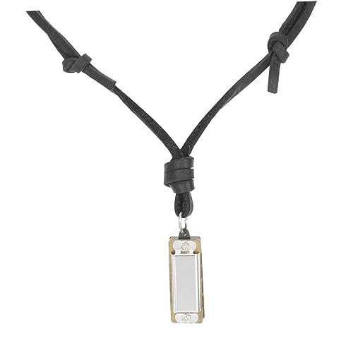 Beaupretty Miniatur Mundharmonika Halskette Retro Anhänger aus Hochwertiger Legierung Luftdichtes Design Dekoratives Instrument Schmuckstück für Frauen und Geeignet für Festivals und Partys von Beaupretty