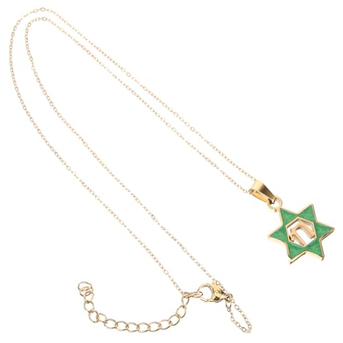 Beaupretty Sechseckige Sternornamente Halskette Hexagramm-anhänger Aus Edelstahl Zierliche Kette Mit Anhänger Für Damen Modisches Accessoire Für Teenager von Beaupretty