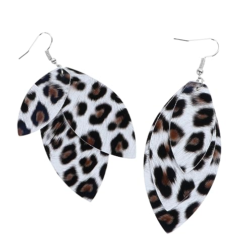 Beaupretty Mode Leopard Muster Ohrringe Damen PU Doppellagig Ohrhänger Leicht Vintage Schmuck für Alltag Party Rosa Beaupretty Mode Leopard Muster Ohrringe Damen PU Doppellagig Ohrhänger Leicht Vintage Schmuck für Alltag Party Rosa von Beaupretty
