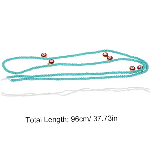 Beaupretty Modebewusste Hüftkette Damen Bauchkette mit Perlen Design Verstellbar Robuster Körperketten Schmuck für Party Hochzeit Strand von Beaupretty