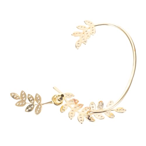 Beaupretty Modischer Goldenfarbener Ohrkletterer mit Funkelnden Zirkonia Kristallen Leichter Langlebiger Metall rhinestone Ear Wrap für Damen nicht Durchstochen Vielseitig Tragbar für von Beaupretty