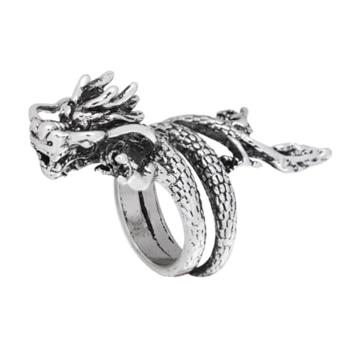 Beaupretty Modischer Herrenring mit Drachenmotiv Dekorativer Fingerring Hochwertigem Material Verarbeitung Stilvolles Accessoire für Männer Passend zu Anlässen und von Beaupretty
