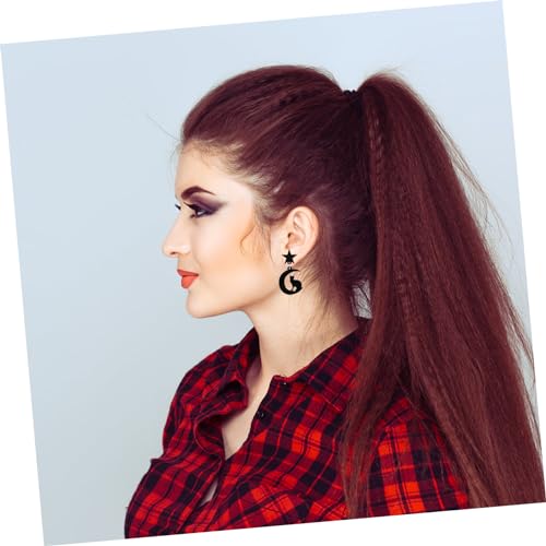 Beaupretty Mondkatzen Ohrringe Acryl Katzen Ohrringe Frauen Ohrhänger Baumelnd Tropfen-ohrschmuck Ohrschmuck von Beaupretty