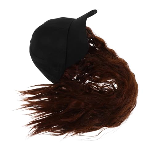 Beaupretty Haarhut Mit Kunsthaar Für Damen Lockiges Design Zu Tragen Geeignet Für Partys Cosplay Und Alltagsmode Voluminöse Perücke Als Hutkombination von Beaupretty