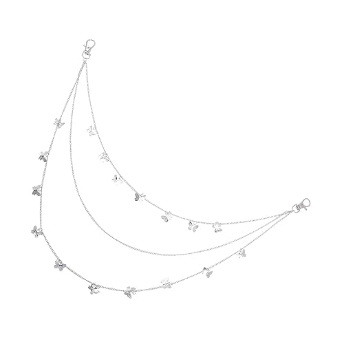 Beaupretty Multi Use Taillenkette für Damen und Herren Stilvolle Körperkette mit Schmetterlingsdesign als Taschenkette oder Modisches Accessoire für Jeans und Hosen von Beaupretty