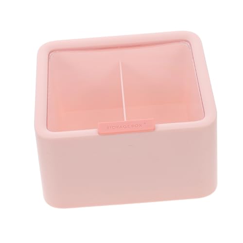 Beaupretty Plastik Aufbewahrungsbox Für Make-up Wattepad-organizer Und Kosmetikbedarf Wattestäbchenhalter Mit Zwei-schlitz-design Für Ordnung Und Lagerung Kleiner Gegenstände von Beaupretty