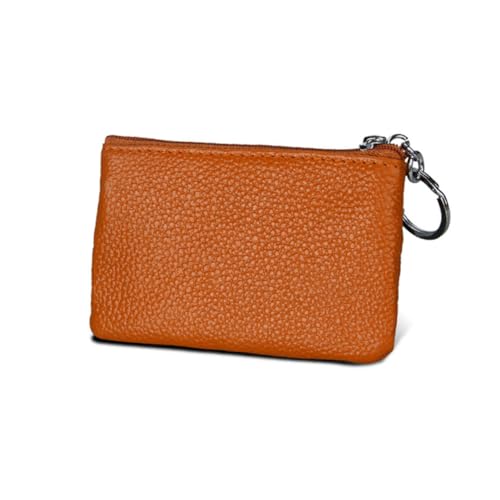 Beaupretty Multifunktionale Damen Münzbörse aus PU Kunststoff Kleine Geldbörse mit Reißverschluss Leichtes Portemonnaie für Schlüssel und Münzen Modische Tasche in Hellbraun für Alltag und von Beaupretty
