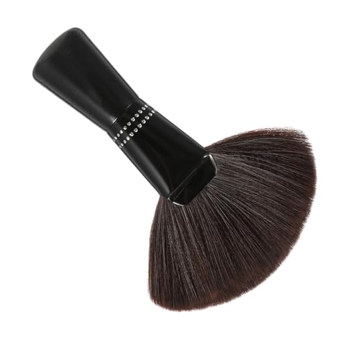 Beaupretty Multifunktionaler Kosmetikpinsel Fächerform Nylonborsten Acryl Strassgriff Profi Make Up Pinsel für Foundation Blush Puder Damen Gesichtsschminke Kaffee Farbe von Beaupretty