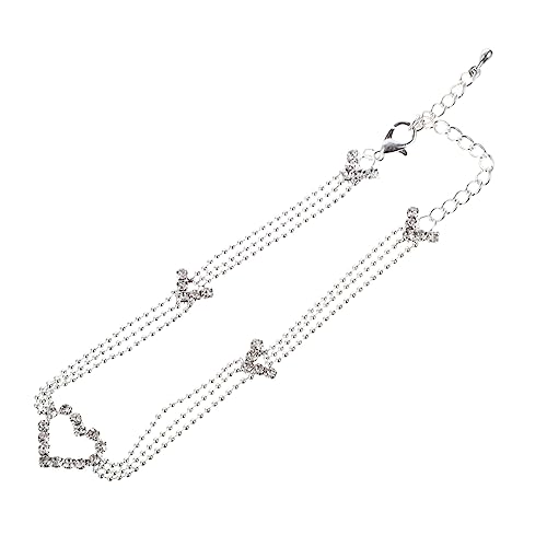 Beaupretty Multilagige Titanstahl Fußkette Damen Filigrane O Glieder Fußkettchen Modisch Praktisch Vielseitig Verstellbar für Alltag und von Beaupretty