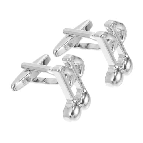 Beaupretty Musikalische Manschettenknöpfe Herren Legierte Shirt Sleeve Buttons mit Notenmotiv Langlebige Schmuckknöpfe für Hemdsärmel Vielseitig für Festliche und Tägliche Anlässe von Beaupretty