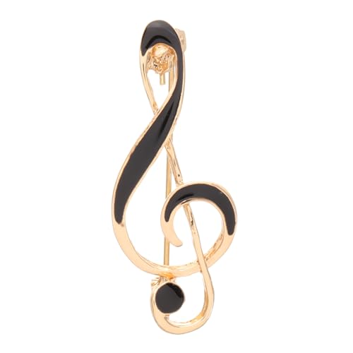Beaupretty Musiknotenbrosche Anzughemd Nieten Dekorative Stifte Süße Anstecknadel Thematisiert Mantel-schal-clip Anstecknadel Mit Musiknoten Mode Zubehör Musical Zinklegierung von Beaupretty