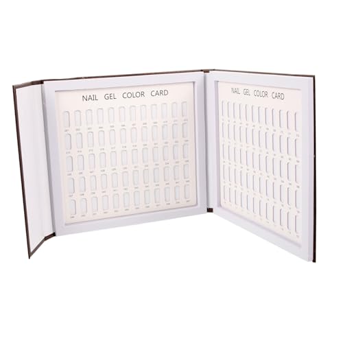 Beaupretty Nail Art Display Buch mit Nagellackkarten Farbschema für Nageldesign für Nagelstudios und DIY Anwendungen und Praktisch von Beaupretty