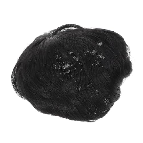 Beaupretty Natürlich Aussehendes Kurzes Herren Toupet aus Chemischer Faser Atmungsaktives Haarteil für Glatzige Stellen Einfach zu Befestigen Langlebig für Alltag Partys und Cosplay von Beaupretty