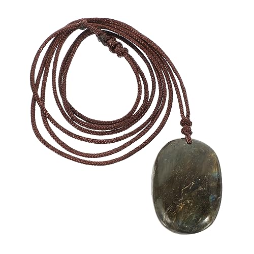 Beaupretty Natürlicher Labradorit Anhänger Stein Schmuckanhänger Hängender Edelstein Charm für Damen zu Festen Zufällige Farbe von Beaupretty