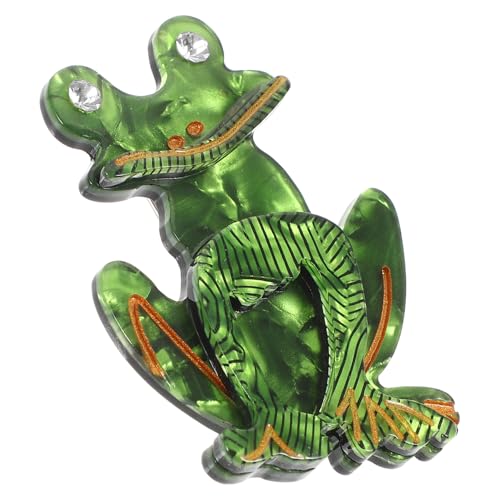 Beaupretty Niedliche Frosch Brosche Handgefertigte Tier Anstecknadel für Kleidung Schals und Taschen Farbiges Kreatives Design für Besondere Anlässe und von Beaupretty