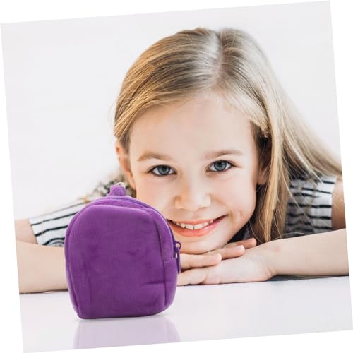 Beaupretty Niedliche Plüsch Geldbörse Schlüsselanhänger Münztasche Kleine Tasche für Mädchen Jungen Cartoon Zuckrige Farben Weicher Rucksack Anhänger von Beaupretty