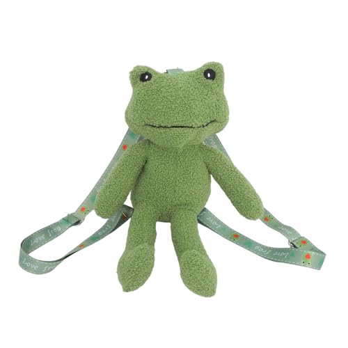 Beaupretty Niedlicher Plüsch Frosch Rucksack Groß Cartoon Schultertasche für Frauen Alltag Reise Strand Urlaub von Beaupretty