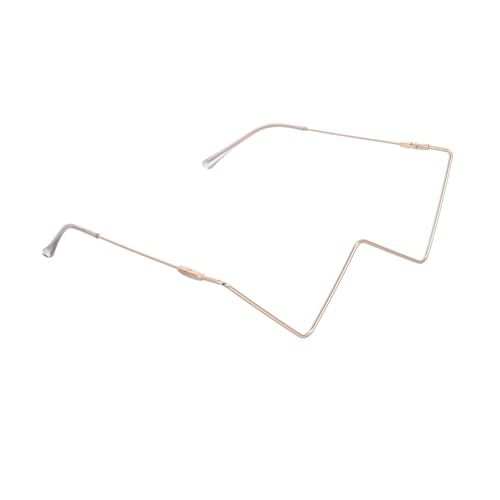 Beaupretty No Lens Brillenrahmen Damen Metall Form Dekorativ Leicht Komfortabel Modisch für Party Alltag von Beaupretty