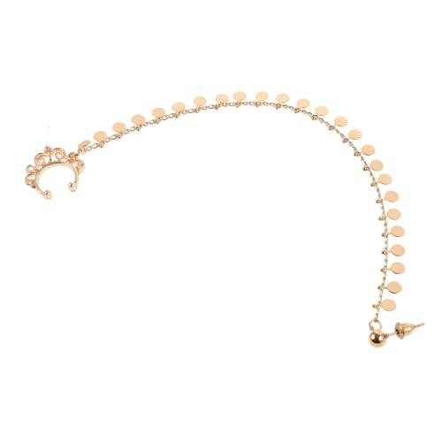 Beaupretty Non Piercing Fake Nose Ring Ohrschmuck mit Ohr zu Nase Kette Damen Schmuck Ohrclips für Partys Hochzeitsdekorations accessoire von Beaupretty