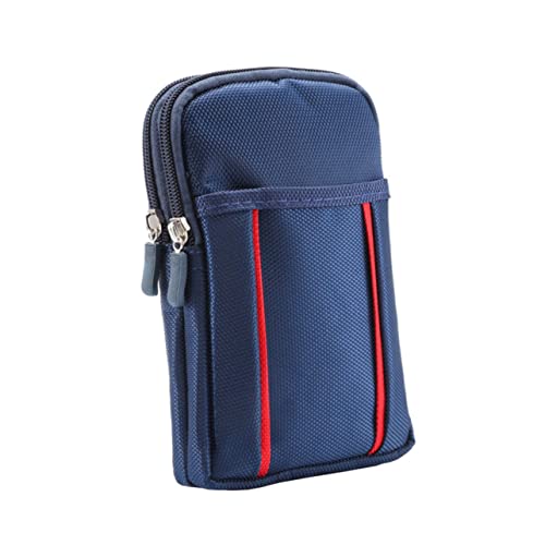 Beaupretty Nylon Hüfttasche Doppellagig Mit Reißverschluss Mehrzweck Gürteltasche Für Damen Und Herren Wasserabweisend Reisetasche Für Alltag Wandern Einkaufen Handytasche von Beaupretty