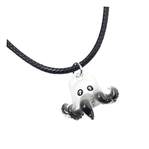 Beaupretty Octopus Anhänger Halskette mit Feiner Handwerkskunst Robuste Metallkette mit Verspieltem Design für Damen Herren Perfektes für Geburtstage Halloween von Beaupretty