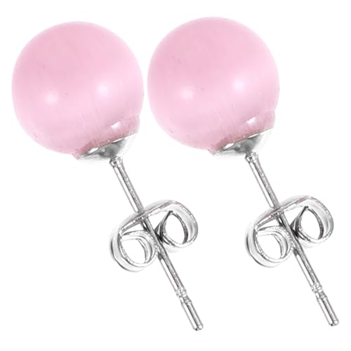Beaupretty Ohrstecker Damen Runde Polierte Ohrringe aus Hypoallergenem Material Leichte Kleine Ohrstecker für Mädchen Eleganter Schmuck für Alltag und Besondere Anlässe von Beaupretty