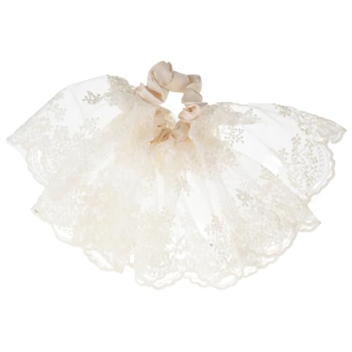 Beaupretty Oversized Doppellagige Spitzen Haargummis für Frauen Elastisch und Schonend Französisch Inspiriert Geeignet für Dickes Haar und Niedrige Dutts Dekorative Haarschleifen für Mädchen von Beaupretty