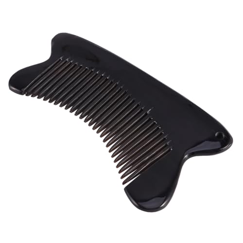 Beaupretty Ox Horn Massage Kamm Schmal Fein Geschnitzt Antistatisch Leicht Tragbar für Männer Frauen Kopfhautmassage Natürliche Haarkämmung Langlebig von Beaupretty