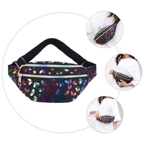 Beaupretty PU Crossbody Bag Damen Multifunktionale Handytasche Schwarz Vielseitige Umhängetasche mit Großem Fassungsvermögen als Bauchtasche und Brusttasche Geeignet von Beaupretty