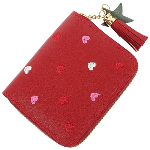 Beaupretty Damen Cartoon Geldbörse Aus Pu Kleiner Geldbeutel Für Karten Und Münzen Leichter Und Langlebiger Kurzzeit-bargeldbeutel Für Täglichen Gebrauch von Beaupretty